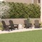 Flash Furniture Brown Adirondack Patio Chairs with Cupholder, 4PK 4-LE-HMP-1044-10-BR-GG - alternate 1